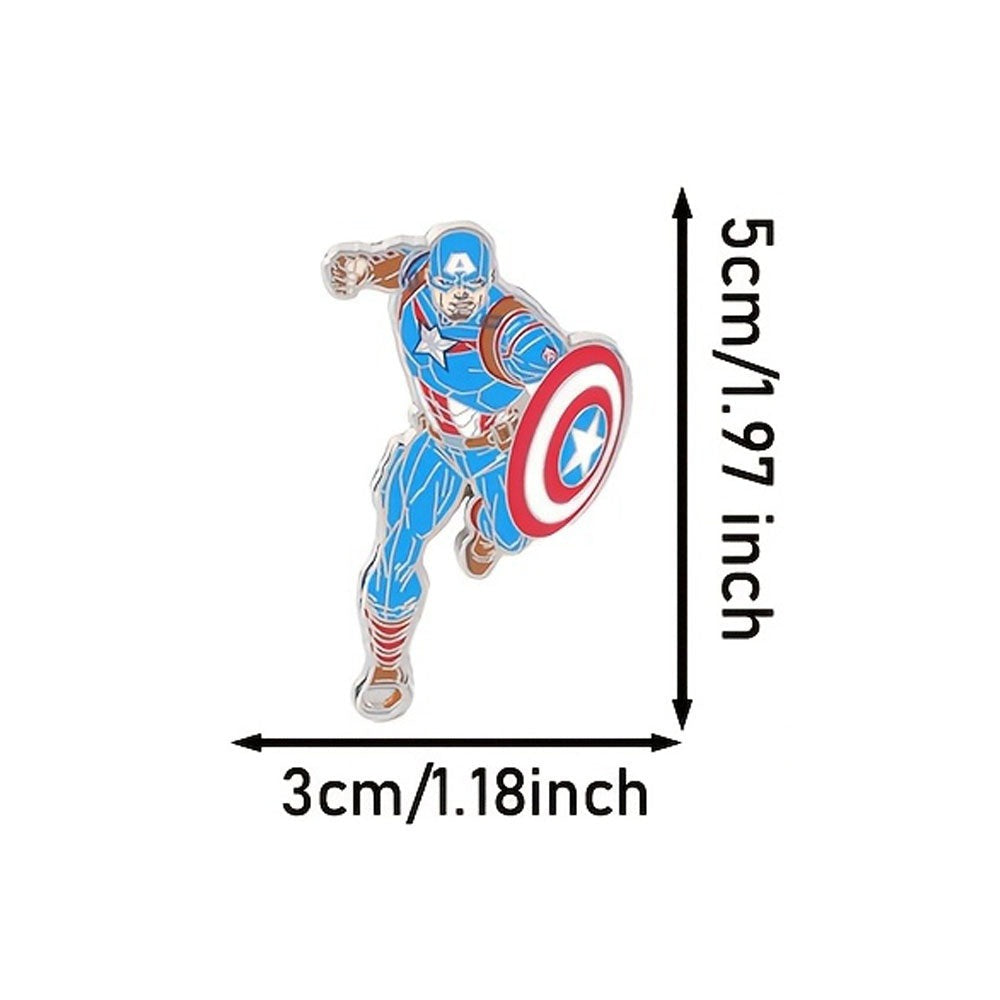 Marvel Avengers Captain America Zinc Alloy Brooch