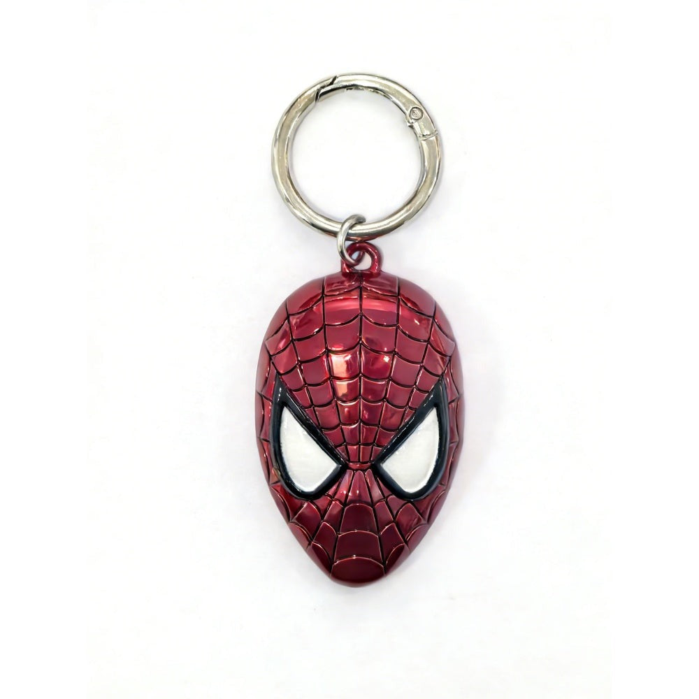 Marvel Official Licensed Metal Keychain - Captain America Shield, Thor's Hammer, Spider-Man Mask
