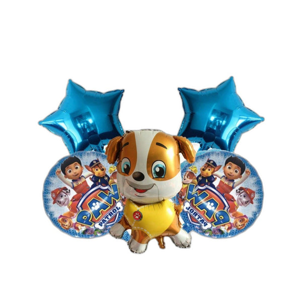Paw Patrol Rubble and Ryder 5-Piece Balloon Set