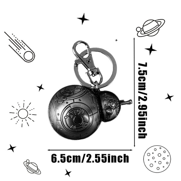 Star Wars Official Licensed Durable Tin Alloy BB-8 Keychain