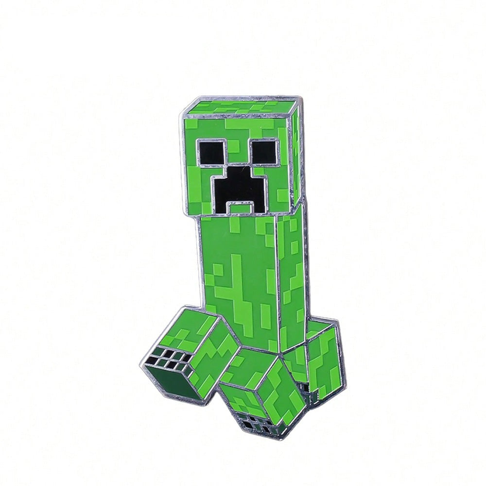 Minecraft Creeper Zinc Alloy Brooch