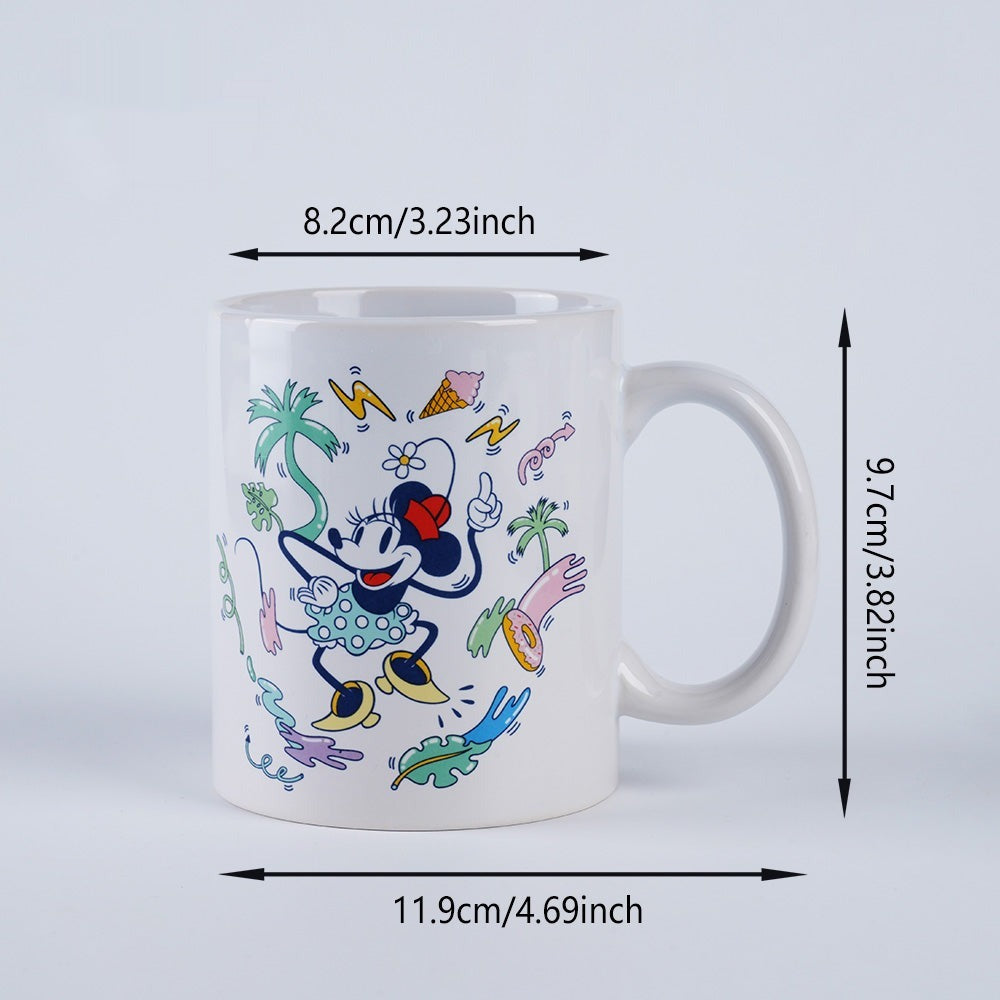 Disney Mickey Mouse Ceramic Mug - White Background Graffiti Design Secondary image