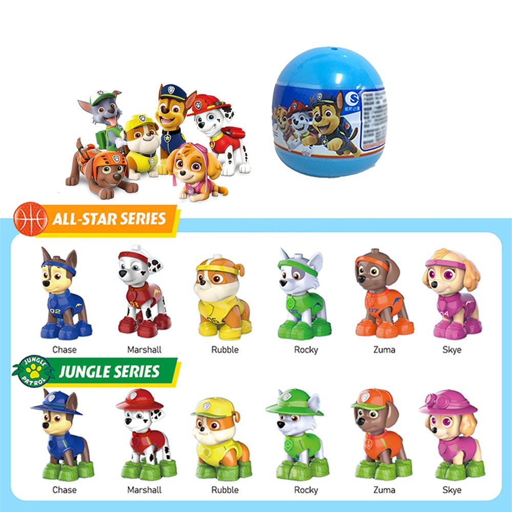 Paw Patrol Blind Box Mini Figures Mystery Lucky Box Desk Decoration Cartoon Puppy Collection Toy Birthday Party Supplies Main image