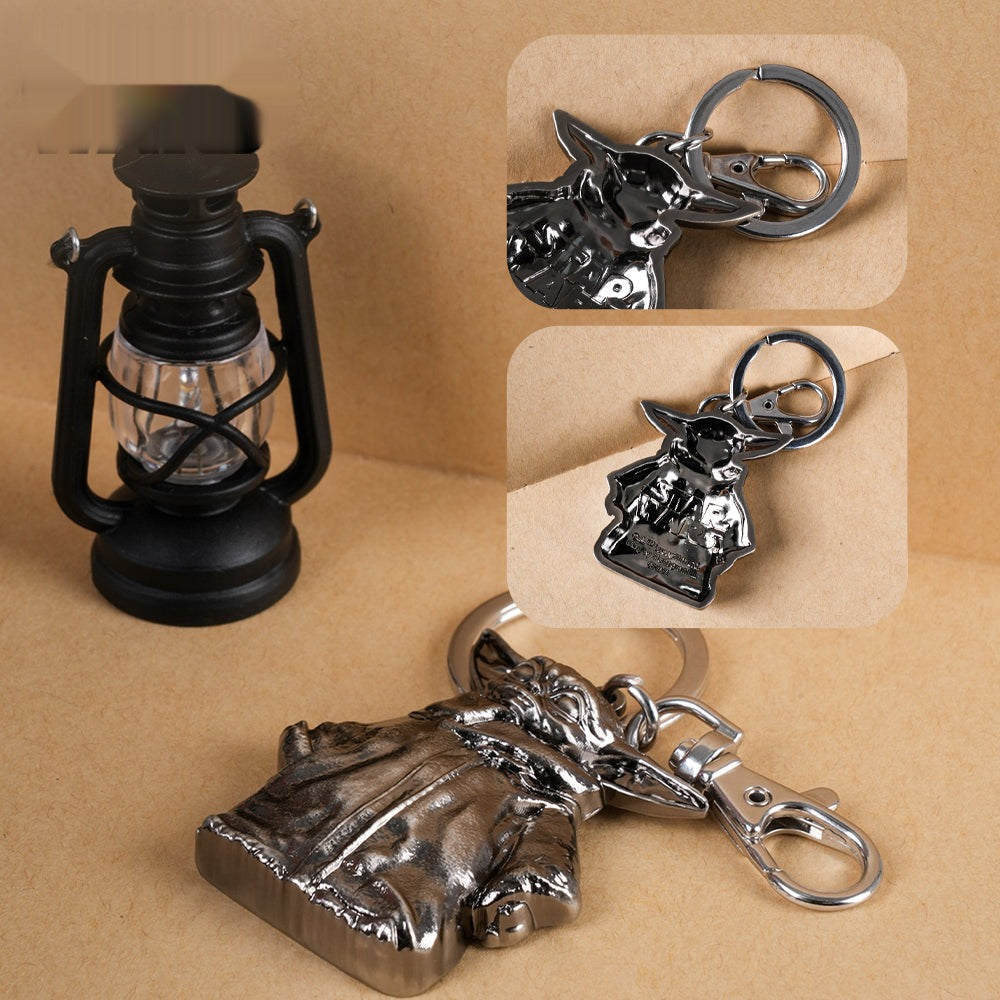 Officially Licensed Star Wars Yoda 3D Metal Keychain Clip