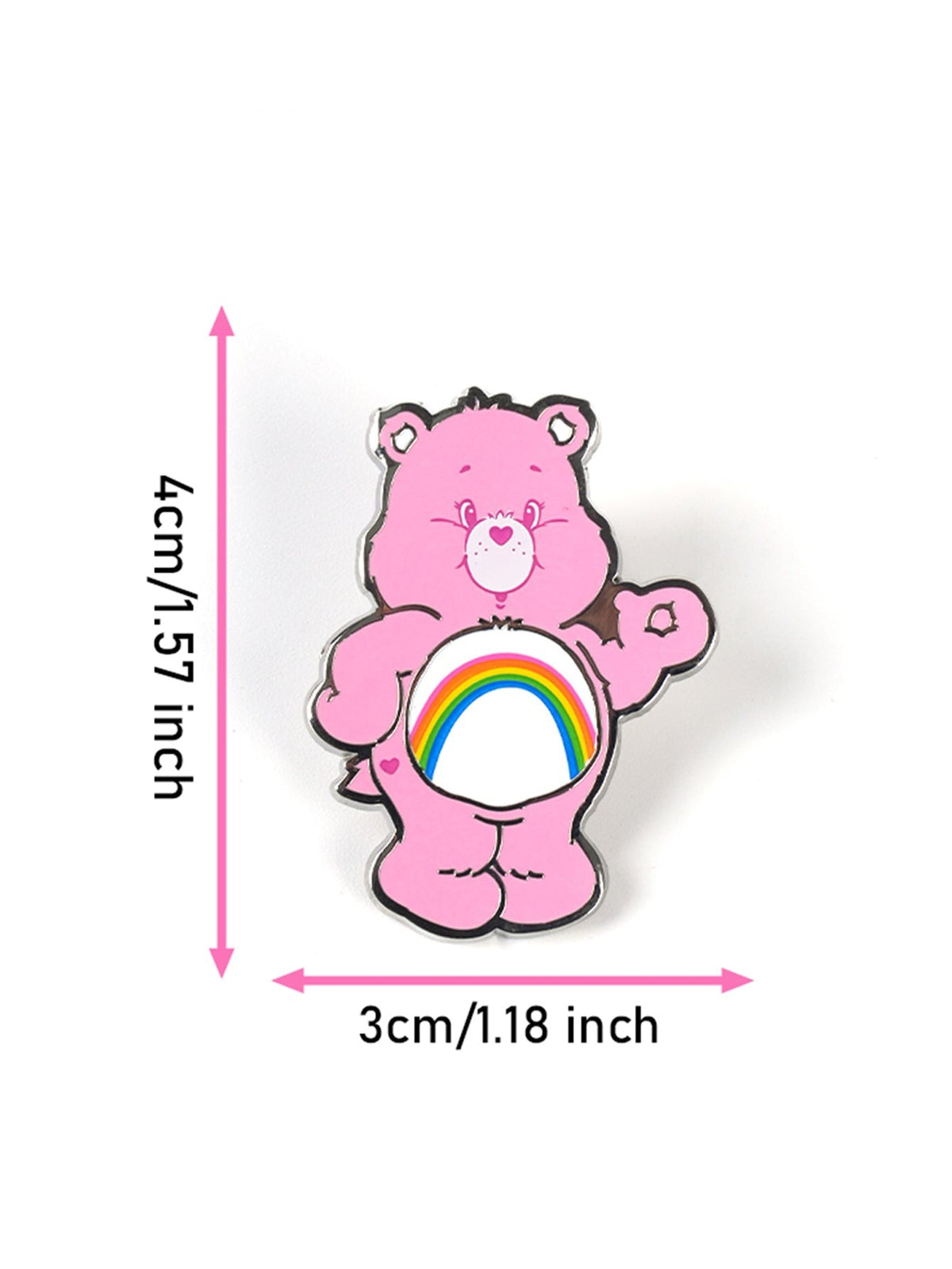 Care Bears Official Pink Zinc Alloy Brooch