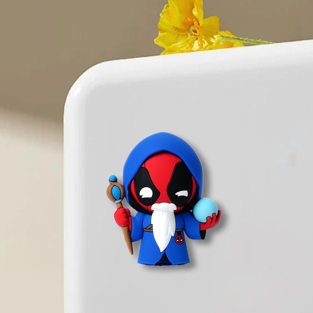 Marvel Official Licensed Deadpool 3D Refrigerator Magnet - Cute Cartoon Character Anime Style Kitchen Decoration