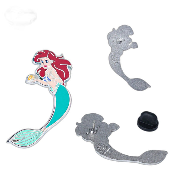 Disney Princess Enamel Brooch - Belle, Jasmine, Ariel Series