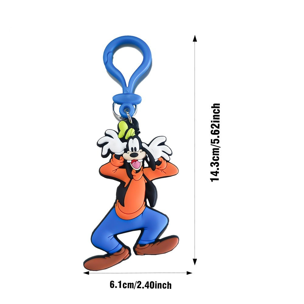 Disney Mickey Mouse & Goofy PVC Keychain