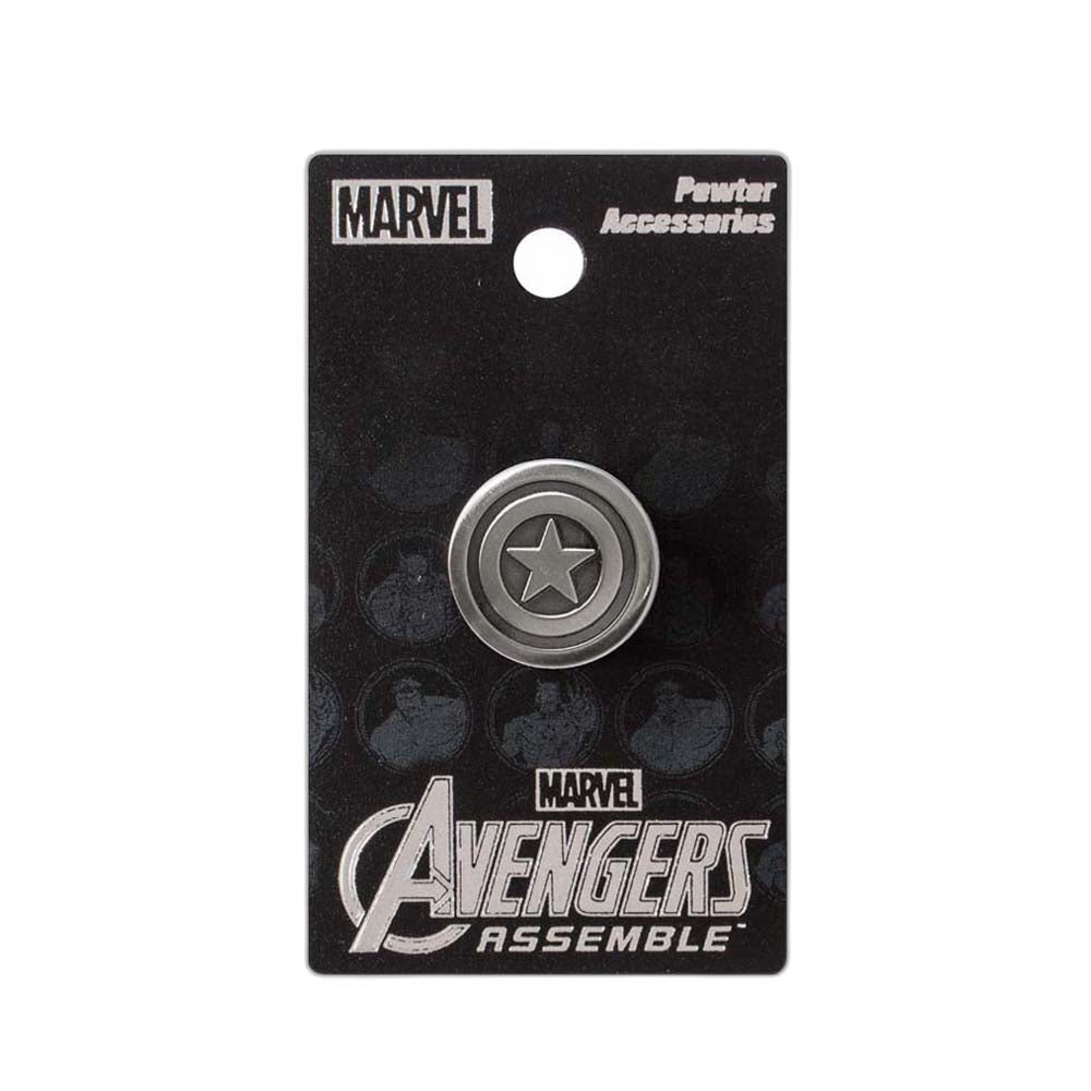 Marvel Captain America Shield Zinc Alloy Brooch