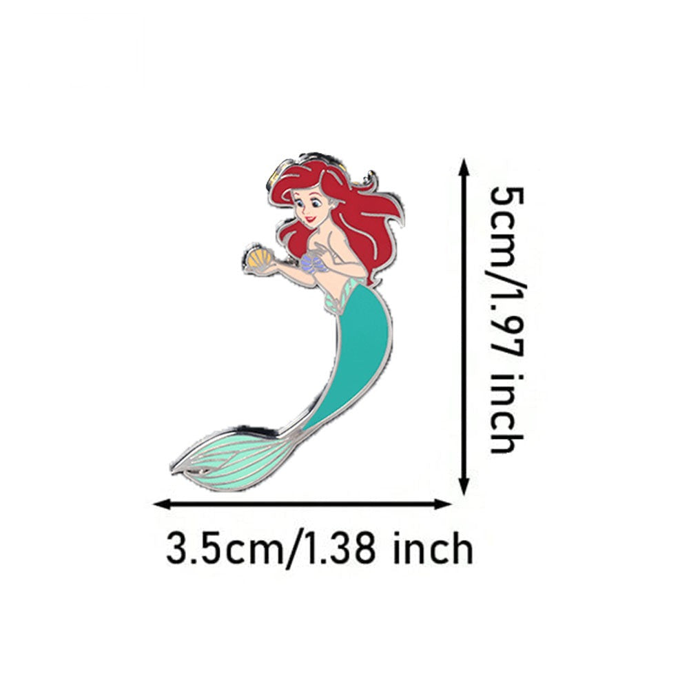 Disney Princess Enamel Brooch - Belle, Jasmine, Ariel Series
