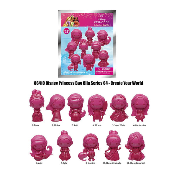 Disney Princess Random Blind Bag Keychain Bracelet Mystery Pack