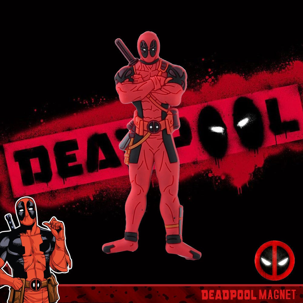 Marvel Official Licensed Deadpool Anime Classic Character Kitchen Refrigerator Magnet