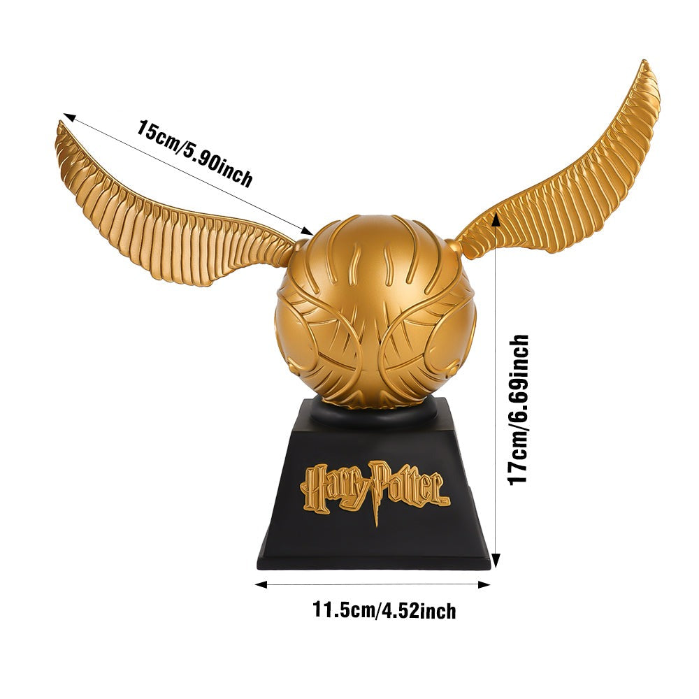 Harry Potter Official Licensed Golden Snitch PVC Piggy Bank Figurine