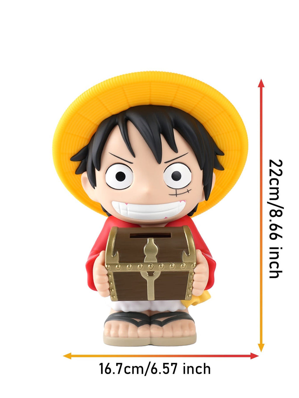 One Piece Luffy PVC Coin Bank