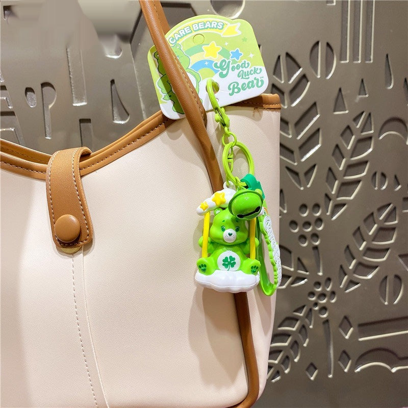 Rongxin Care Bears Good Luck Bear PVC Keychain Secondary image