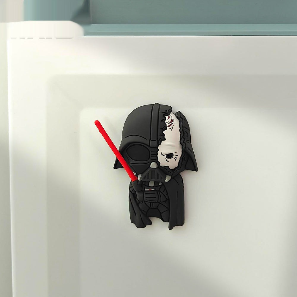 Star Wars Officially Licensed Jabba the Hutt & Darth Vader Damaged Helmet 3D Foam Fridge Magnets