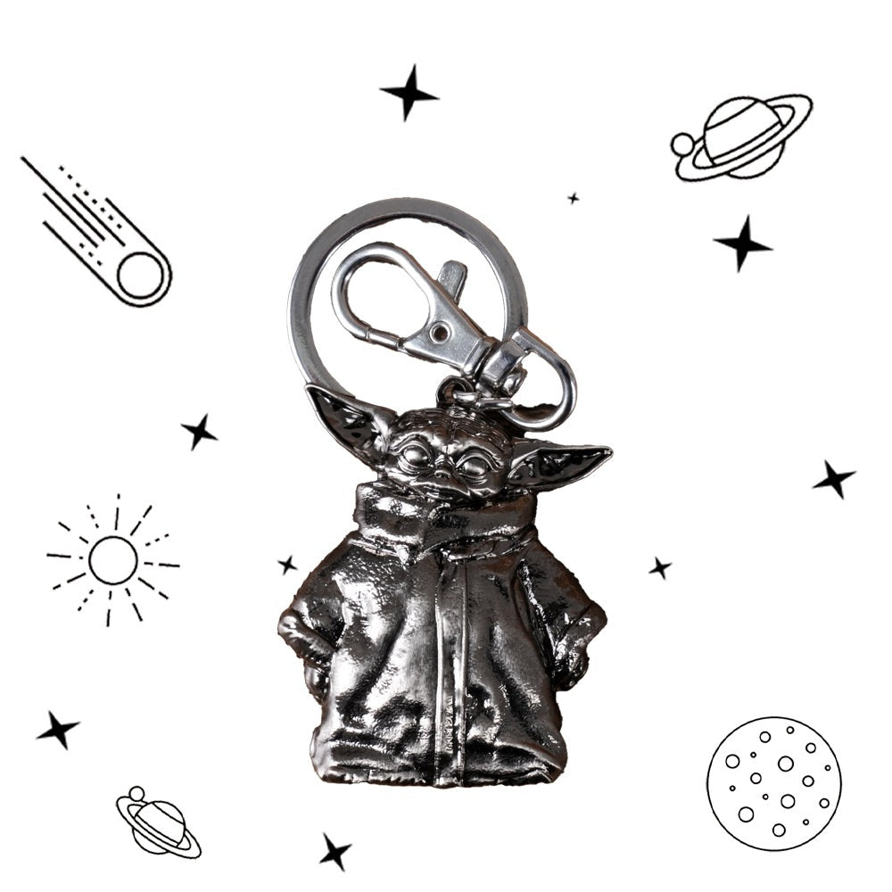 Officially Licensed Star Wars Yoda 3D Metal Keychain Clip Secondary image