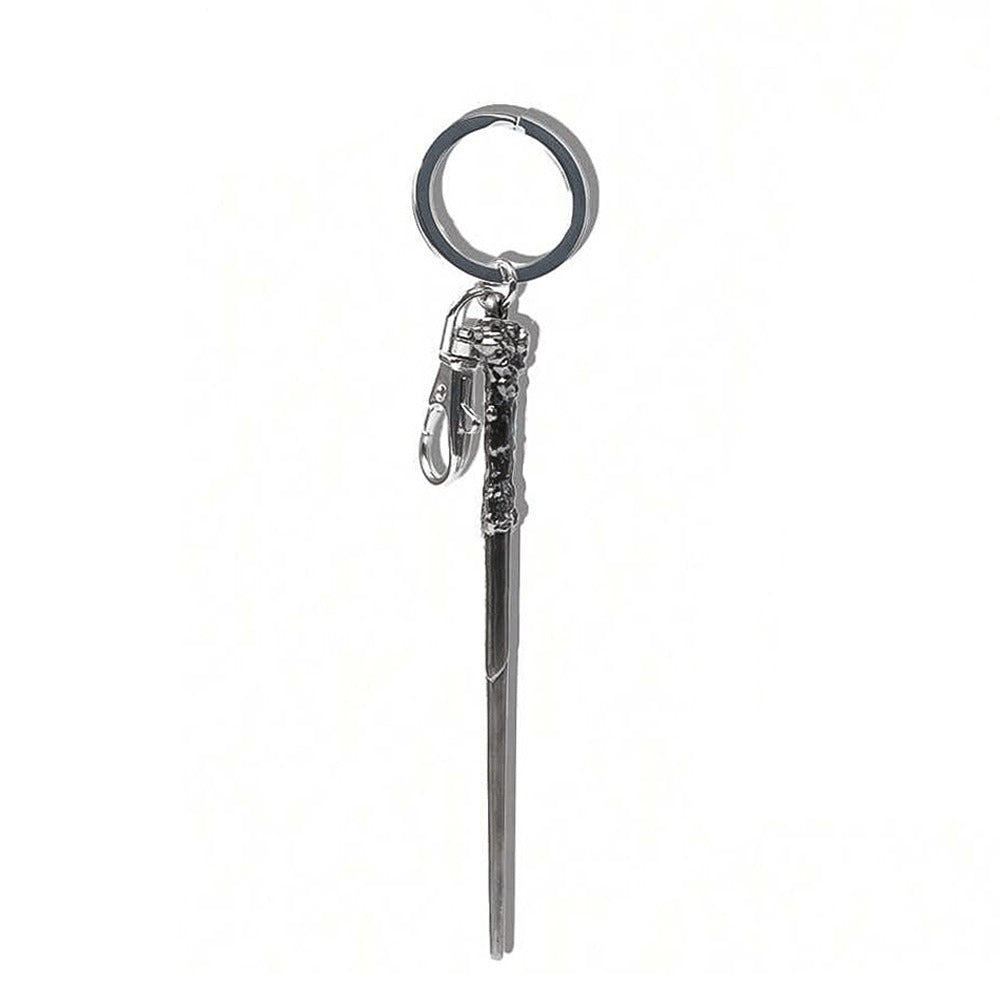 Harry Potter Official Licensed Keychain - Metal Key Ring Dumbledore Voldemort Hogwarts Fashion Trendy Car Key Bag Pendant Accessory Creative Room Decoration Desktop Ornament Christmas Halloween Birthday Anniversary Gift