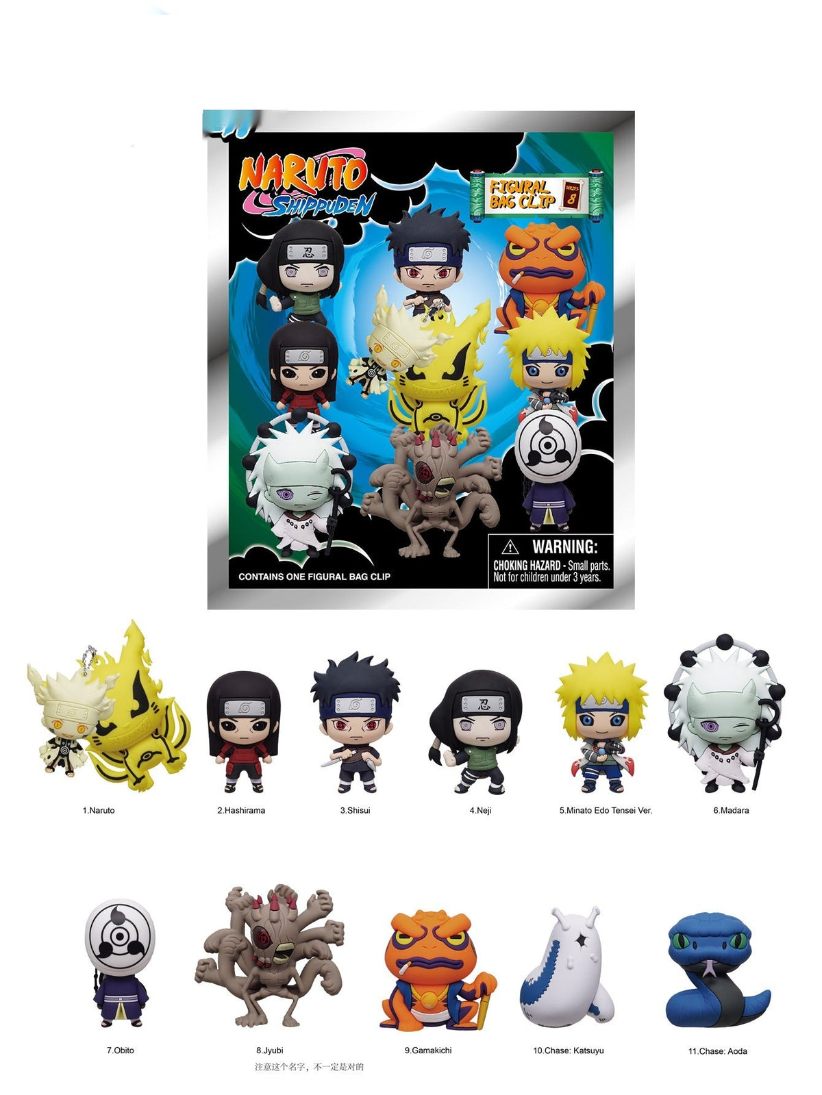 Naruto Official Licensed PVC Blind Box Keychain
