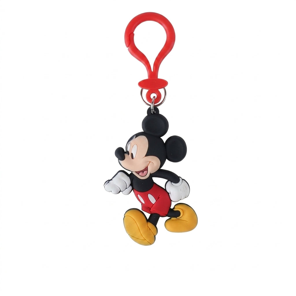 Disney Mickey & Minnie Cute Cartoon PVC Keychain - Couple Style Key Ring Main image