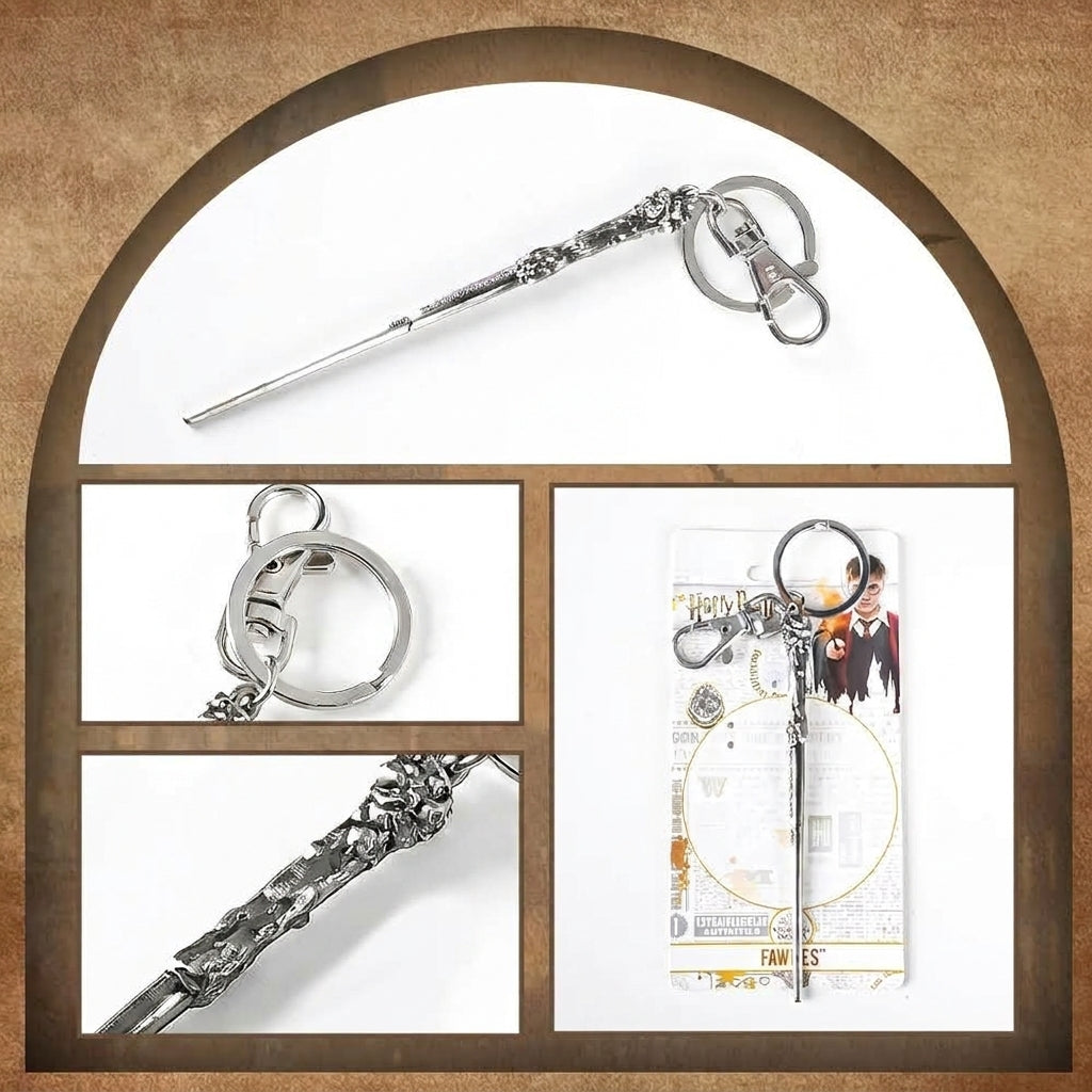 Harry Potter Official Licensed Metal Wand Keychain