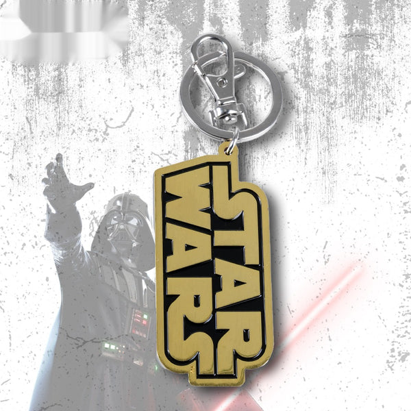 Star Wars Official Licensed Zinc Alloy Keychain - Gold Logo