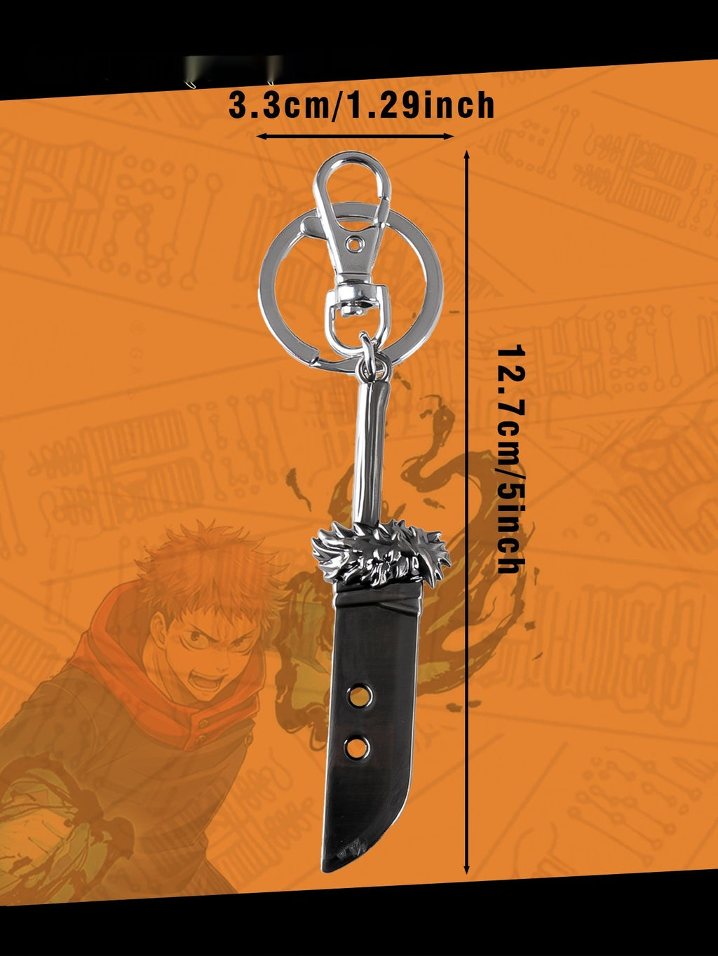 Jujutsu Kaisen Itadori Yuji Metal Keychain