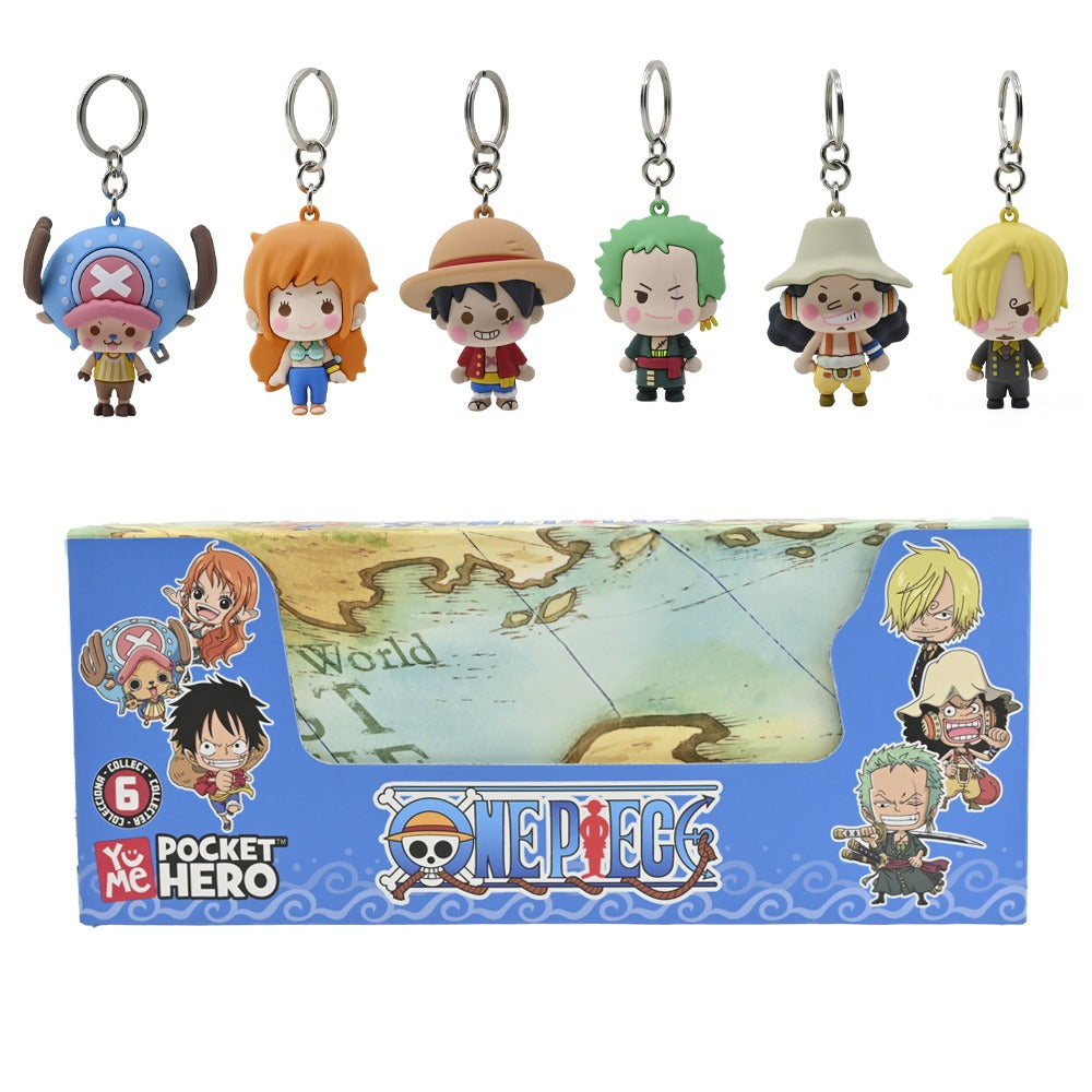 One Piece PVC Blind Box Keychain