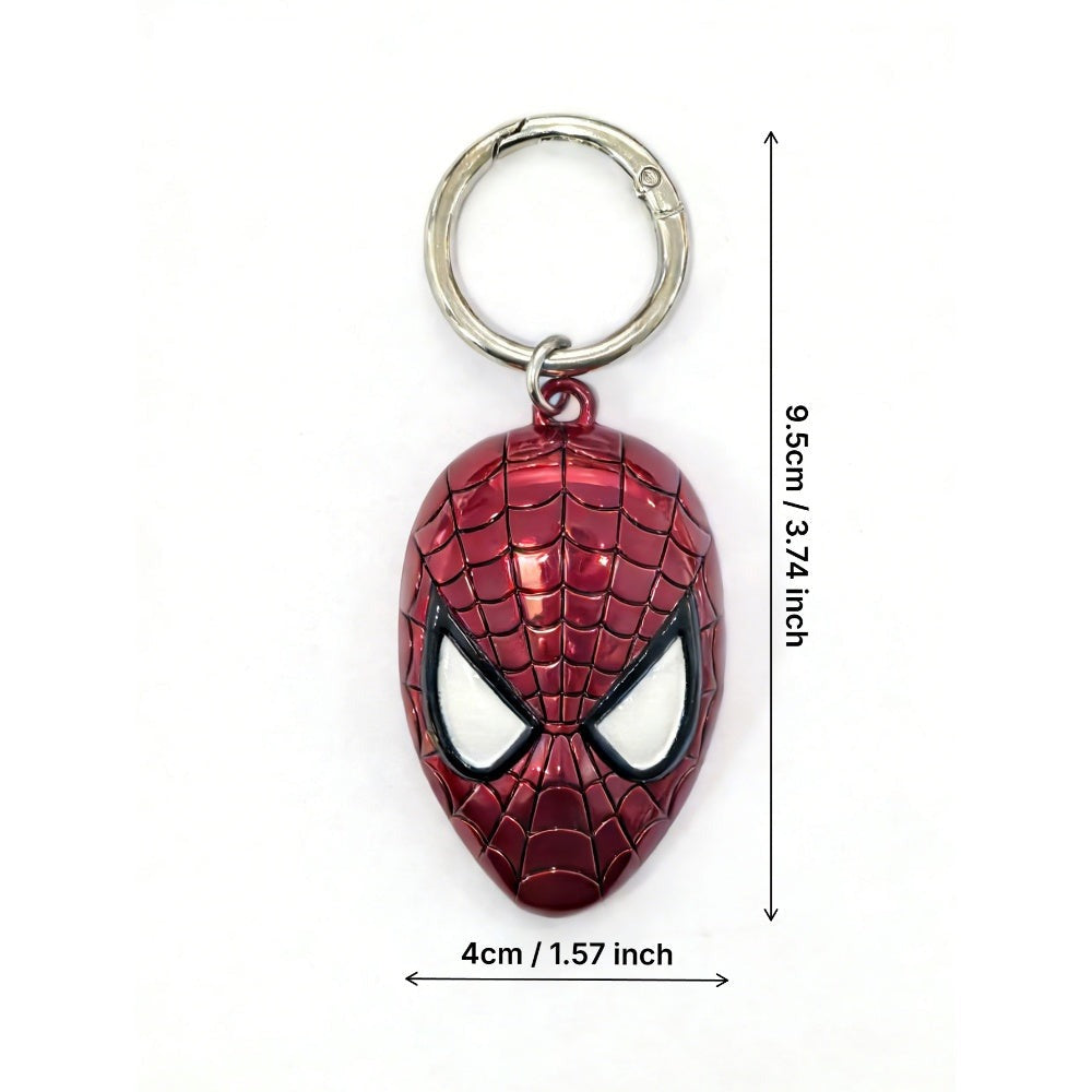 Marvel Official Licensed Metal Keychain - Captain America Shield, Thor's Hammer, Spider-Man Mask
