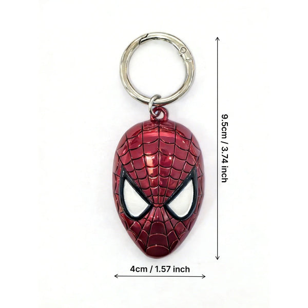 Marvel Official Licensed Metal Keychain - Captain America Shield, Thor's Hammer, Spider-Man Mask
