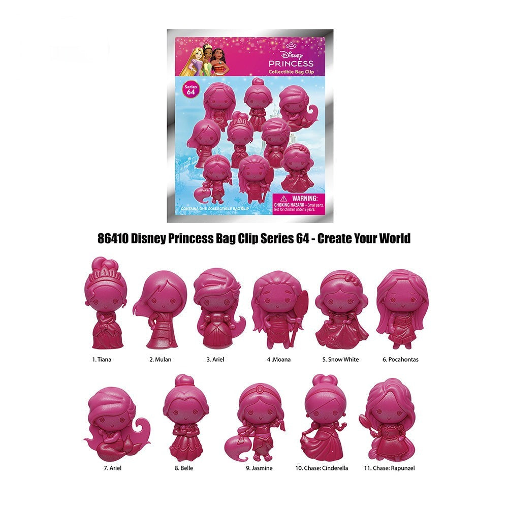 Disney Princess Random Blind Bag Keychain Bracelet Mystery Pack