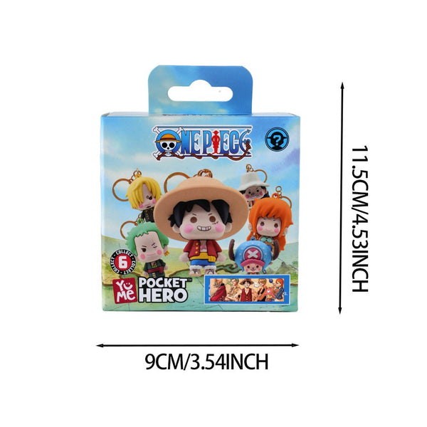 One Piece PVC Blind Box Keychain