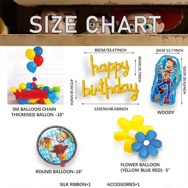 Disney Officially Licensed Buzz Lightyear and Woody Balloon Set