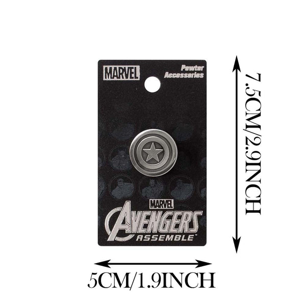 Marvel Captain America Shield Zinc Alloy Brooch