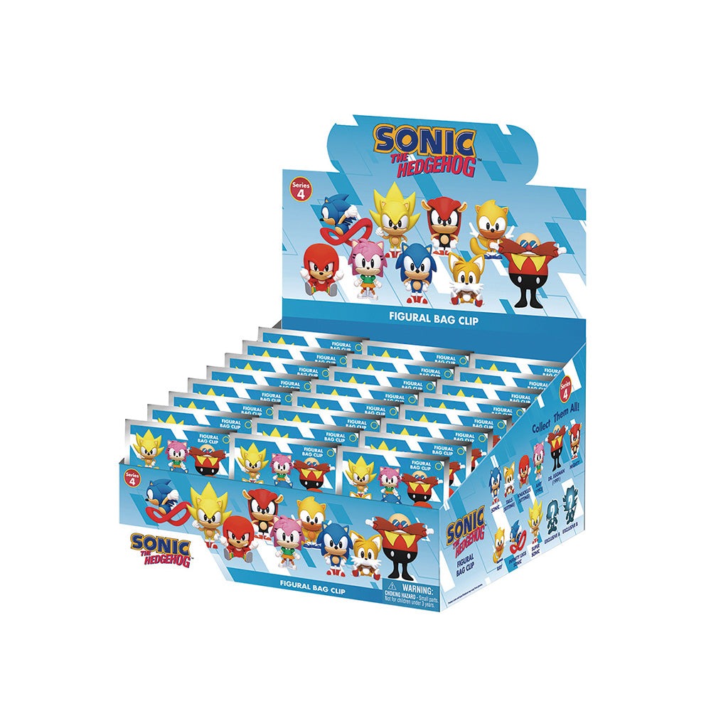 Classic Sonic 3D Bag Clip Series 4 Blind Bag Keychain Secondary image