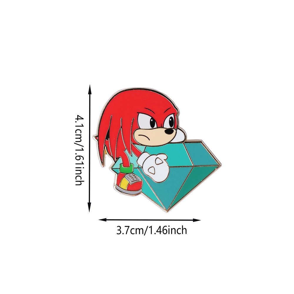 Sonic the Hedgehog 35th Anniversary Knuckles Enamel Pin Secondary image
