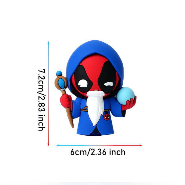 Marvel Official Licensed Deadpool 3D Refrigerator Magnet - Cute Cartoon Character Anime Style Kitchen Decoration