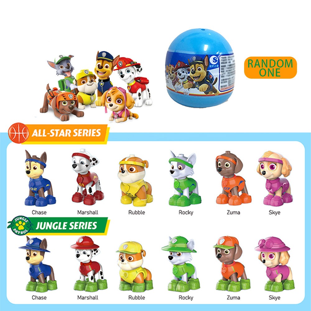 Paw Patrol Blind Box Mini Figures Mystery Lucky Box Desk Decoration Cartoon Puppy Collection Toy Birthday Party Supplies