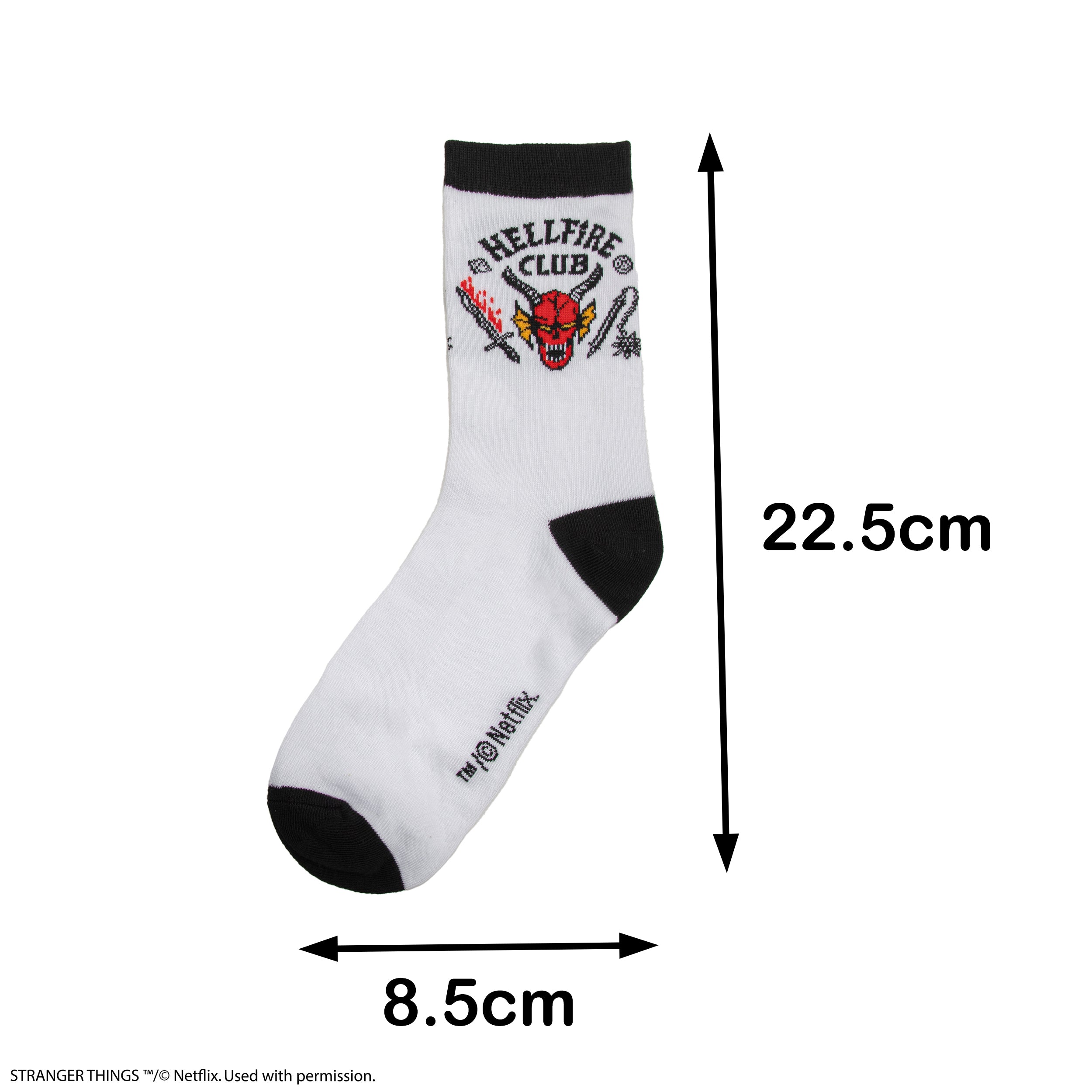 Cinereplicas Stranger Things Hellfire Club Socks Secondary image