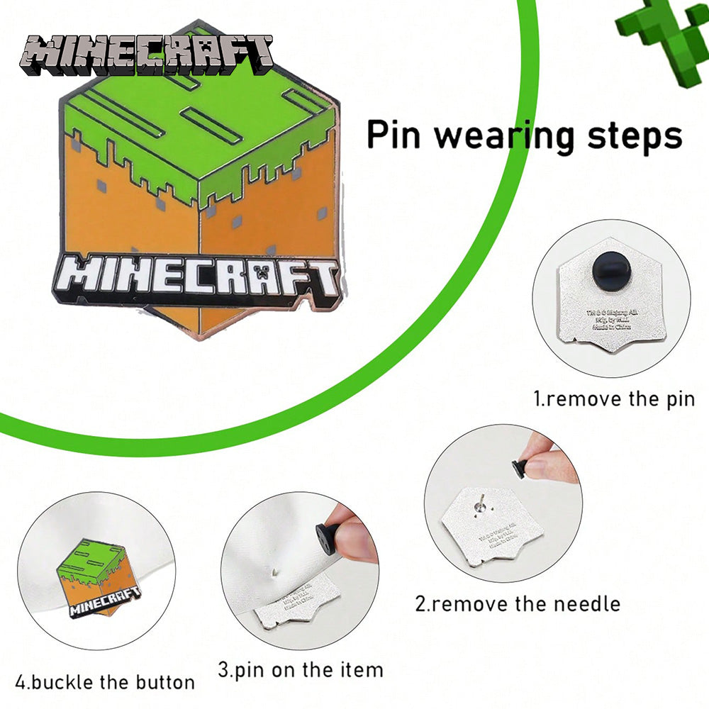 Minecraft Creeper Zinc Alloy Brooch Secondary image